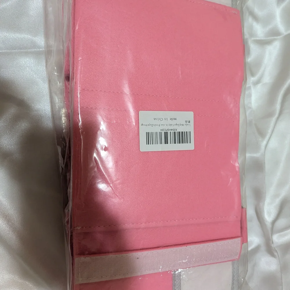 Loisdaro Pink and White Organizer Tote